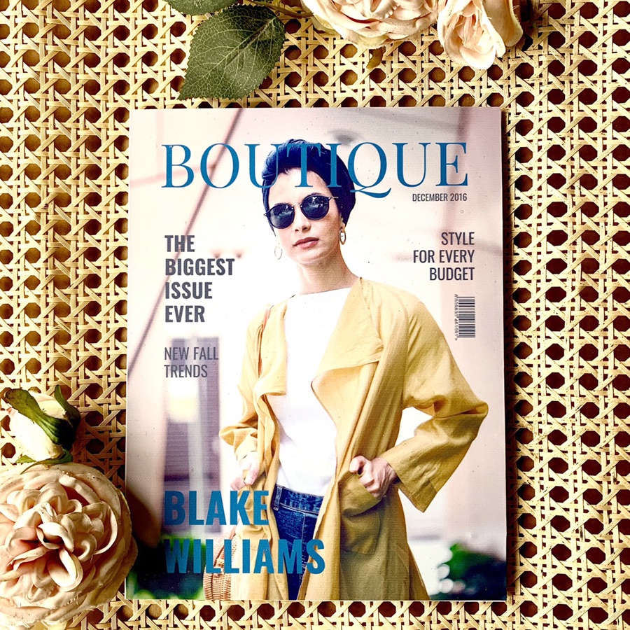 Bìa tạp chí làm đạo cụ chụp ảnh thời trang độc đáo Fashion magazine