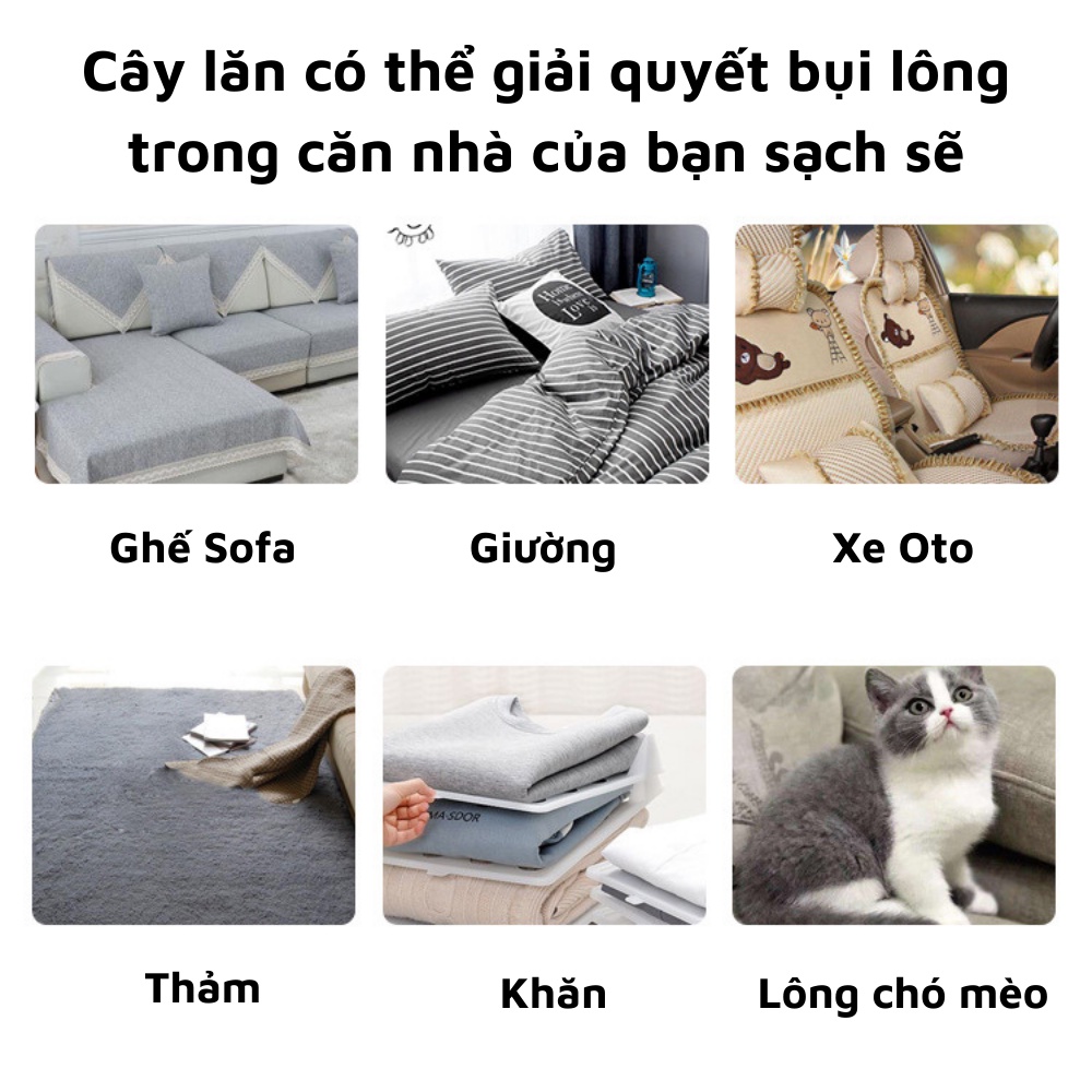 Cây lăn bụi tĩnh điện đa năng cầm tay làm sạch bụi lông giường quần áo sofa tiện ích cho ngôi nhà của bạn