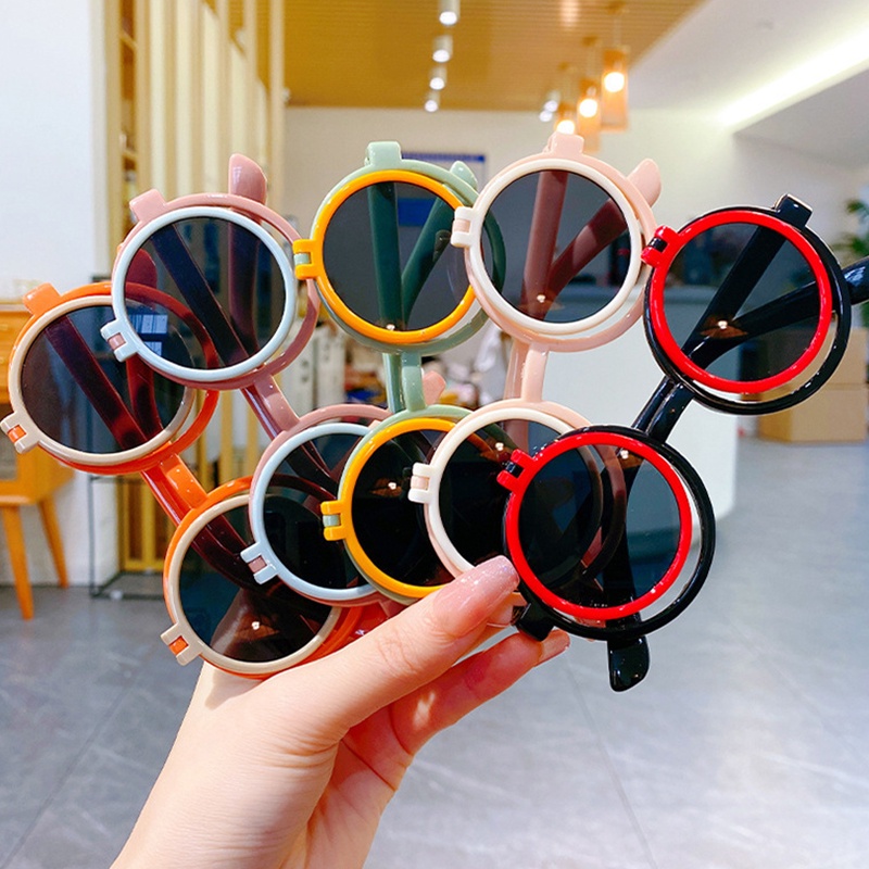 Kính Mát Gọng Kim Loại Chống Tia UV Cho Bé Gái