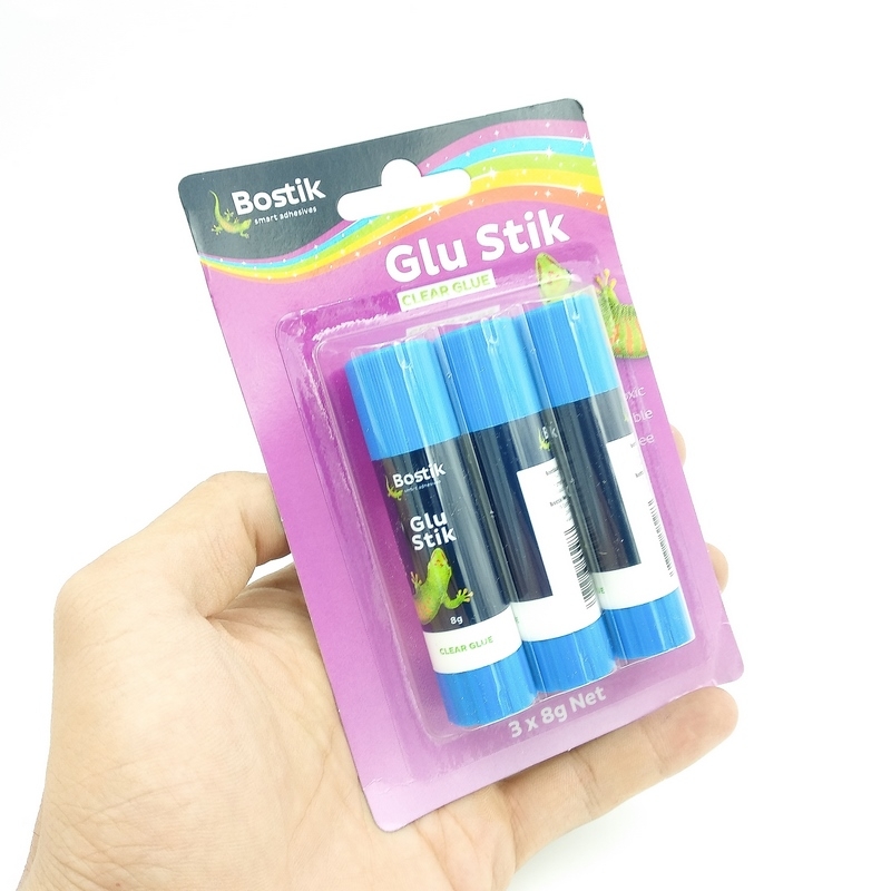 Vỉ 3 Hồ Khô Glu Stik 8G 30840362 - BOSTIK