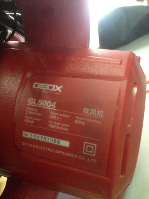 Máy thổi bụi GEOX-GL-5004,có triết áp tăng giảm tốc độ