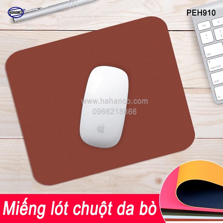 Miếng lót chuột bằng da bò xịn FREESHIP đơn &gt; 50kHAHANCO (PEH910)