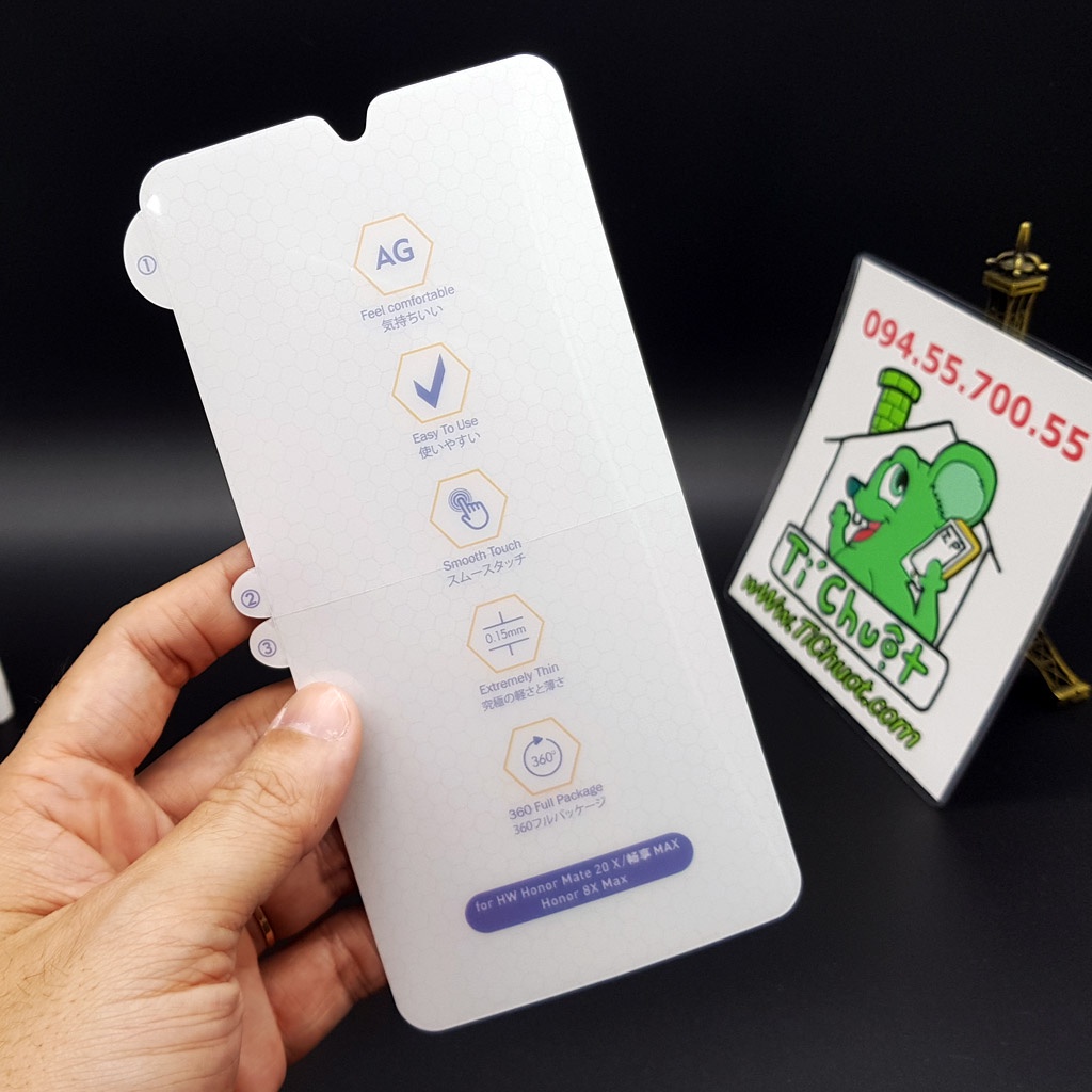 [Mặt Trước] Dán CL Dẻo PPF Huawei Mate 20X/ Enjoy Max/ Honor 8X Max Cường Lực Chống Vân Tay
