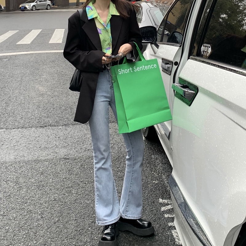 IMAODOU Quần jean dài ống loe co giãn tốt thời trang xuân hè cho nữ | BigBuy360 - bigbuy360.vn