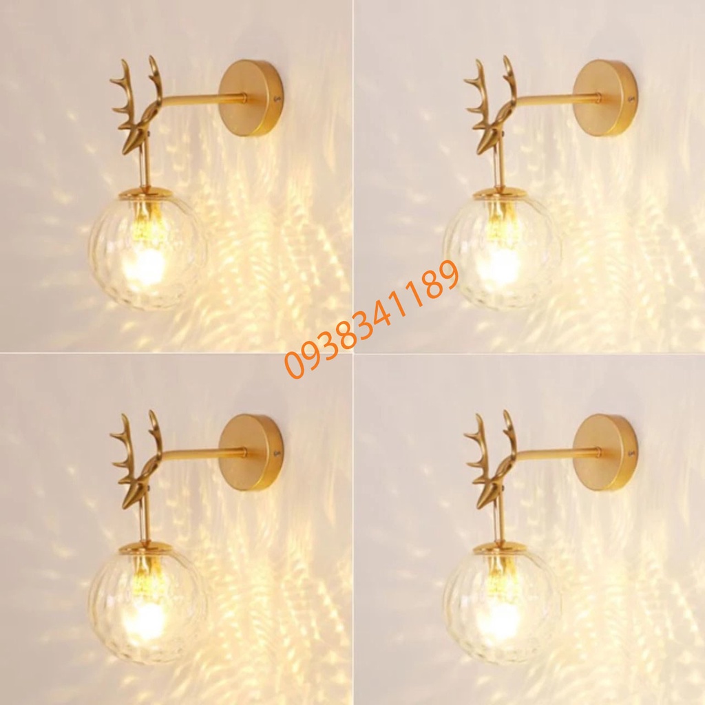 Đèn vách cao cấp thiết kế hiện đại, xinh xắn - có bóng led