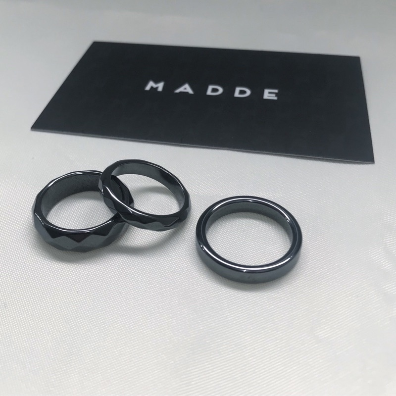 Nhẫn Hematite nam nữ Madde