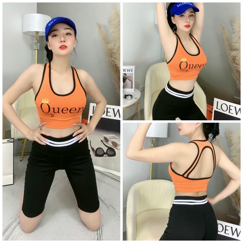 SET QUEEN ÁO BRA QUẦN LỠ TẬP GYM ZUMBA CARDIO NỮ CÓ TÁCH BÁN LẺ ÁO LẺ QUẦN