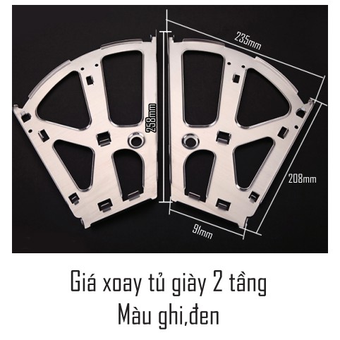 Phụ kiện tủ giày/ giá xoay tủ giày 3 ngăn-2 ngăn- 1 ngăn