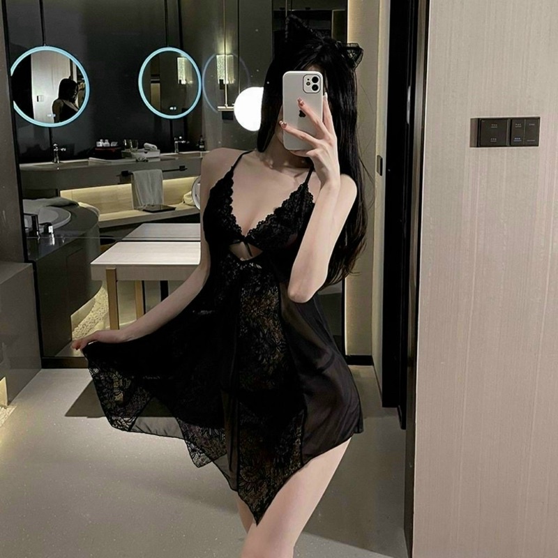 Váy ngủ ren vạt chéo hàng loại 1