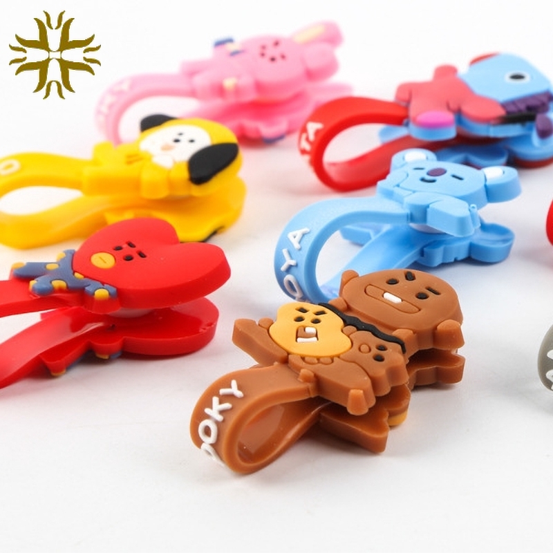 Dụng Cụ Quấn Dây Cáp / Tai Nghe Jp3 Bằng Silicon Kiểu Hoạt Hình Dễ Thương