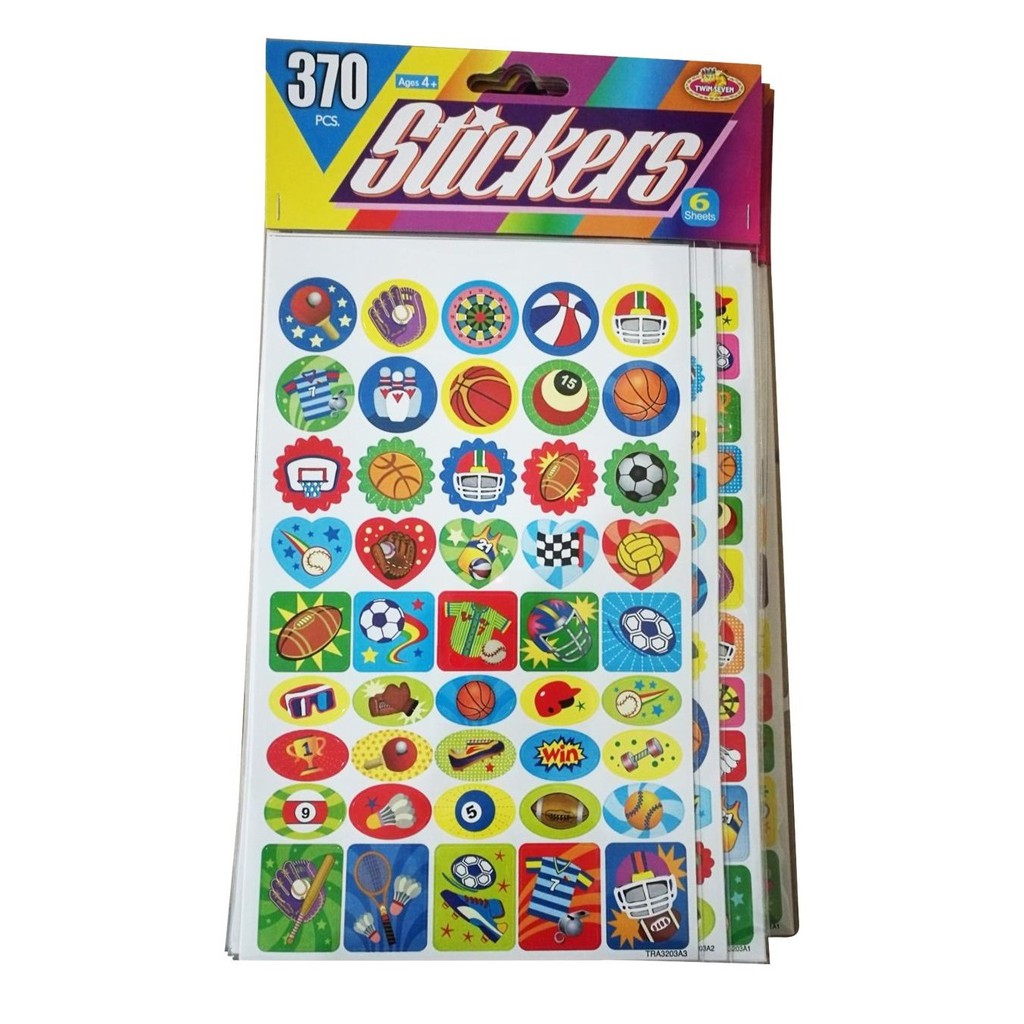 Bộ 370 miếng Nhãn dán lớn 3 mẫu Uncle Bills SL0036