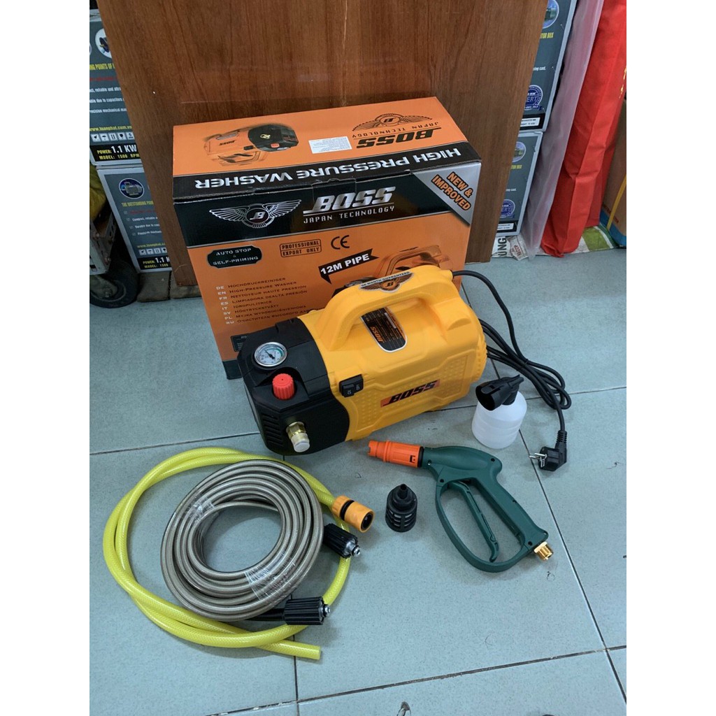 MÁY Rửa Xe ChỉnhÁp Boss 3000W Tặng Cút Nối Nhanh Và Khớp Nối Dài
