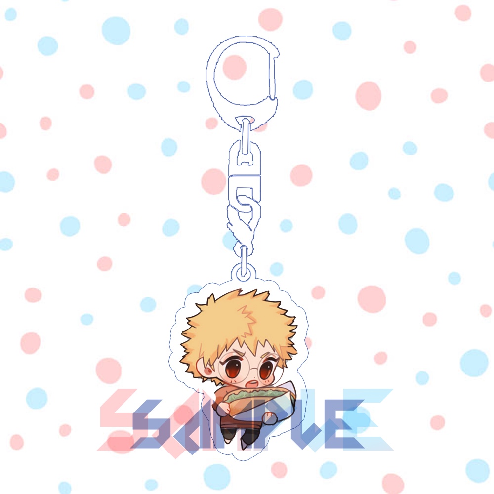 ( ĐỒ ĂN ) Móc khóa BOKU NO HERO ACADEMIA HỌC VIỆN ANH HÙNG anime chibi mica trong acrylic