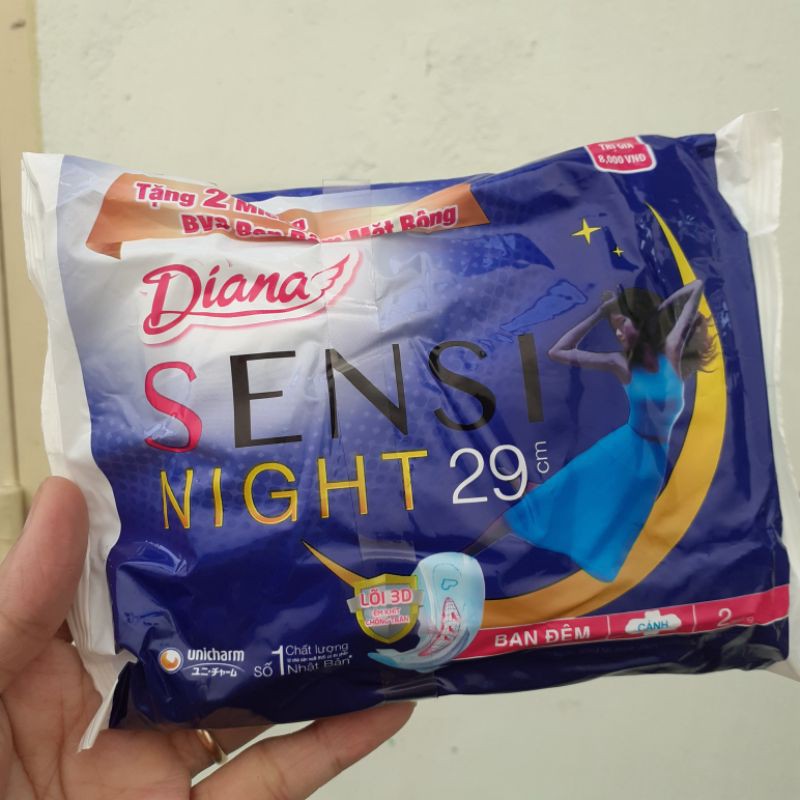 Combo 20 miếng BVS Diana Sensi Night 29cm có cánh (date 2024)