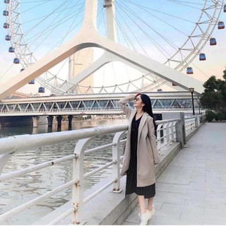 <ORDER> Áo khoác dạ dáng dài