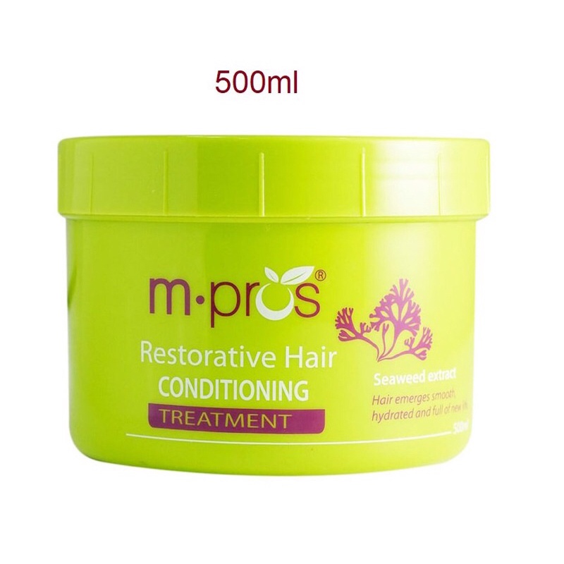 Kem hấp dầu phục hồi tóc hư tổn M.Pros 500ml và 1000ml [Đủ 5 tinh chất]