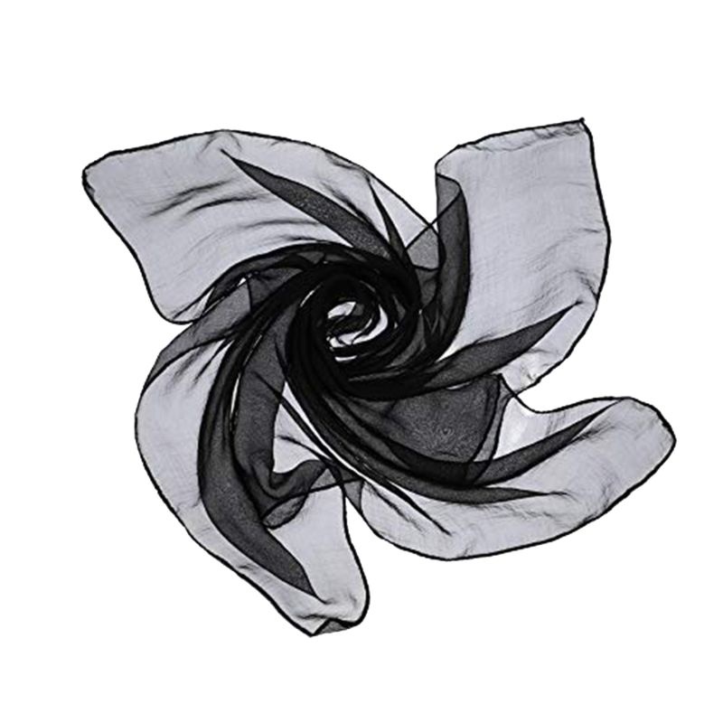 Khăn choàng cổ vải tuyn đính kim tuyến hình vuông 60x60CM 12 màu sắc lựa chọn