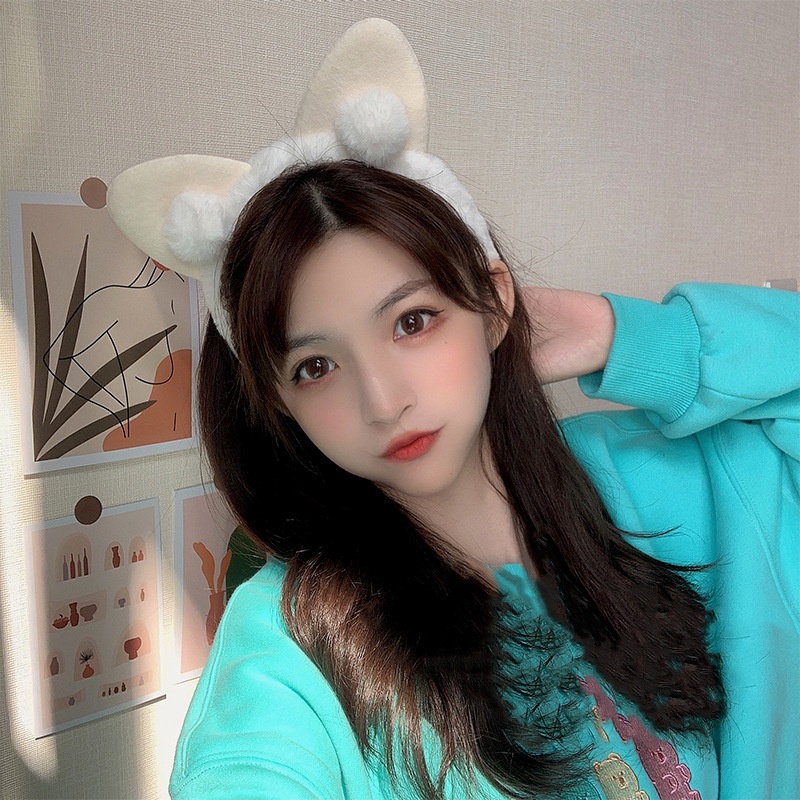 Băng đô nữ đeo đầu giả băng đô tai mèo dễ thương và dễ thương