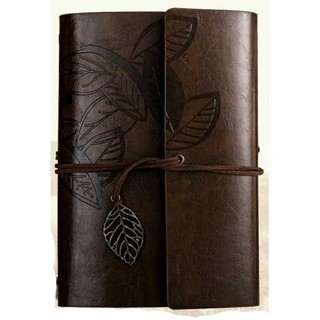 Sổ Tay Cỡ A5 - Bsd666 Họa Tiết Lá Cây Phong Cách Retro