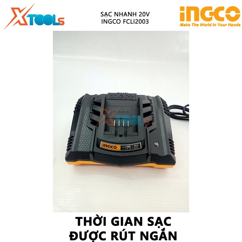 Sạc nhanh 20V INGCO - FCLI2003