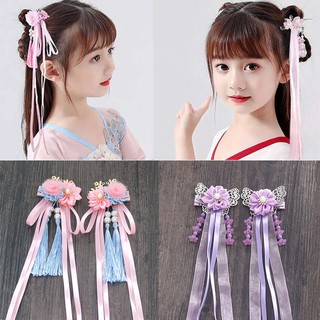 Trâm Cài Tóc Đính Hoa Phong Cách Trung Hoa Cổ Điển Cho Bé Gái