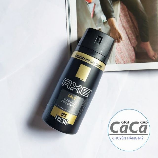 [UK] Xịt khử mùi nước hoa toàn thân AXE Gold Temptation 150ml hương ngọt ngào tinh tế lịch lãm - Anh