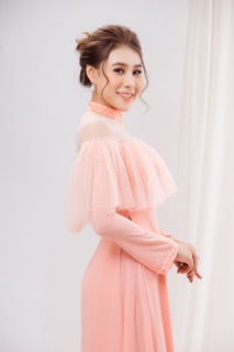 Áo dài kiểu pha lưới