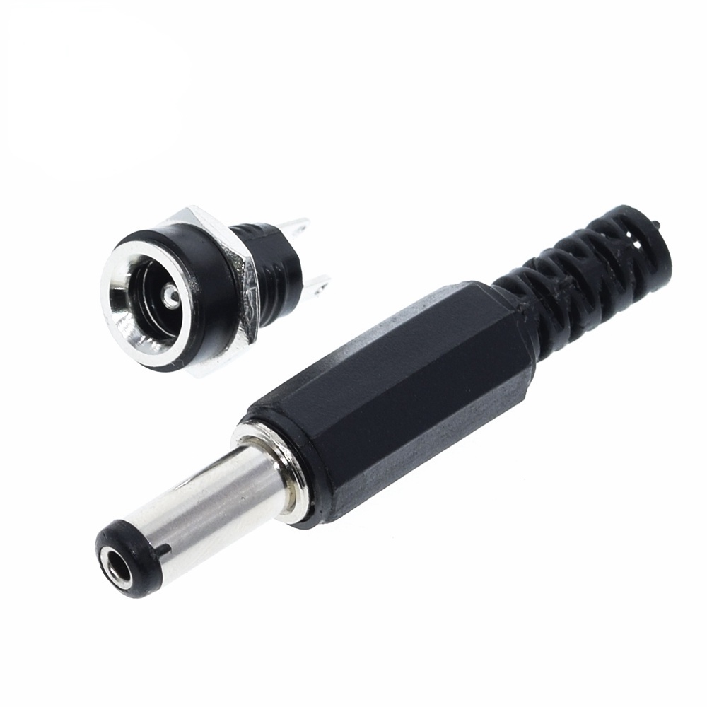 Set 10 Đầu Nối Nguồn DC 2.1x5.5mm 5.5x2.5mm DC-022B Chất Lượng Cao