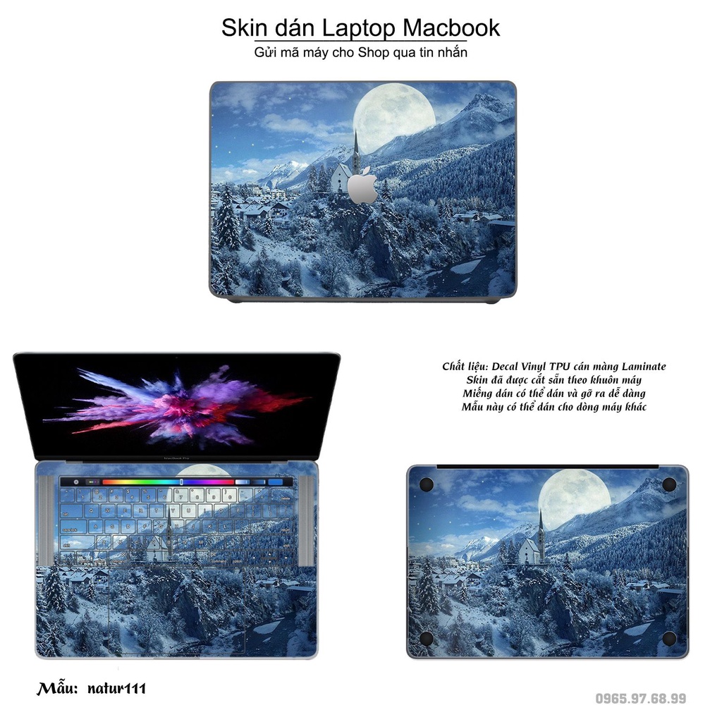 Skin dán Macbook mẫu thiên nhiên (đã cắt sẵn, inbox mã máy cho shop)