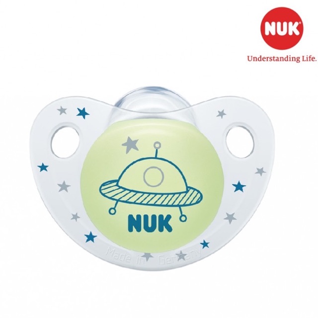 Bộ 2 ti giả NUK Night/Day silicone 0-6, 6-18m