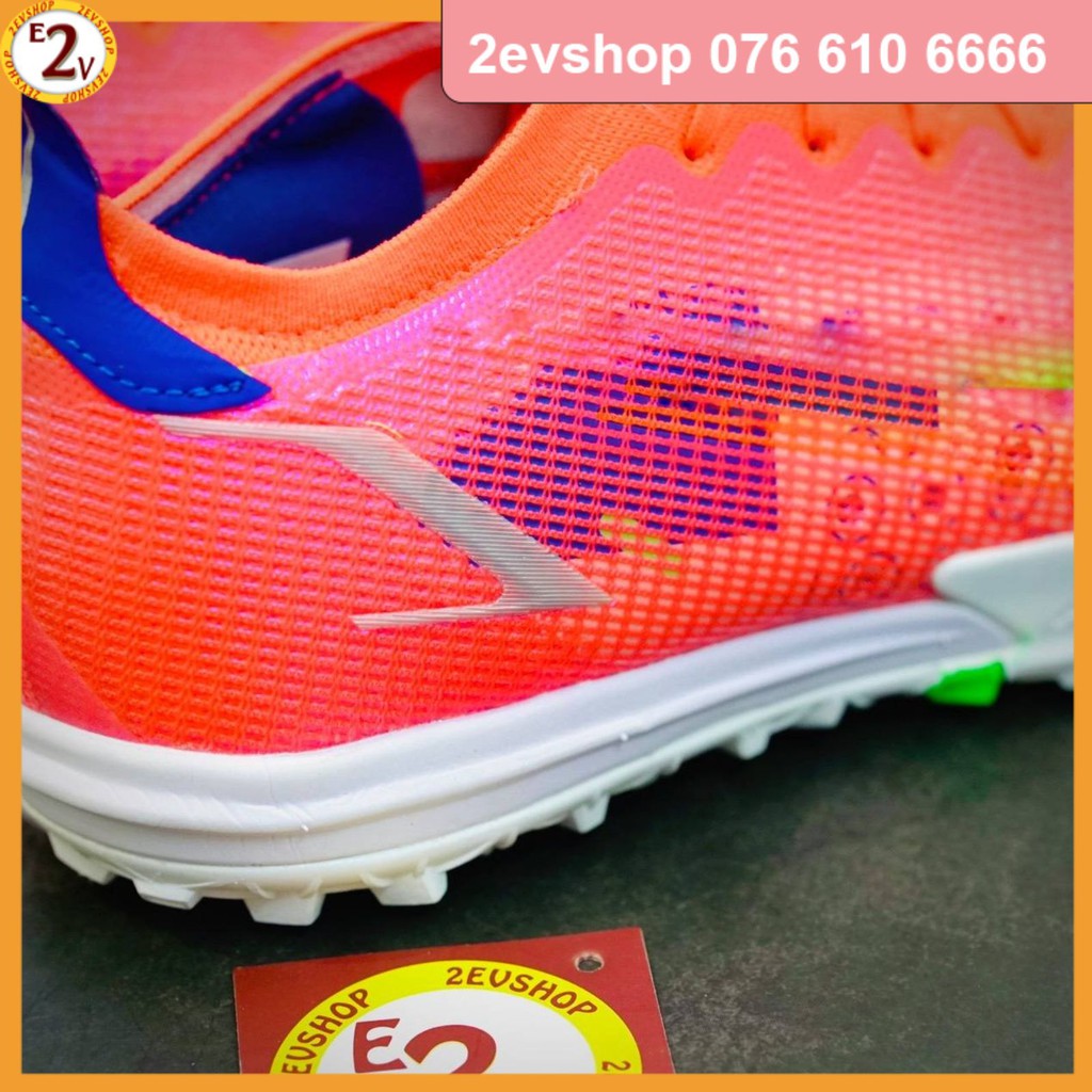 Giày đá bóng thể thao nam đẹp 𝐌𝐞𝐫𝐜𝐮𝐫𝐢𝐚𝐥 𝐕𝐚𝐩𝐨𝐫 𝟏𝟒 𝐄𝐥𝐢𝐭𝐞 Cam, giày đá banh cỏ nhân tạo chất lượng - 2EV