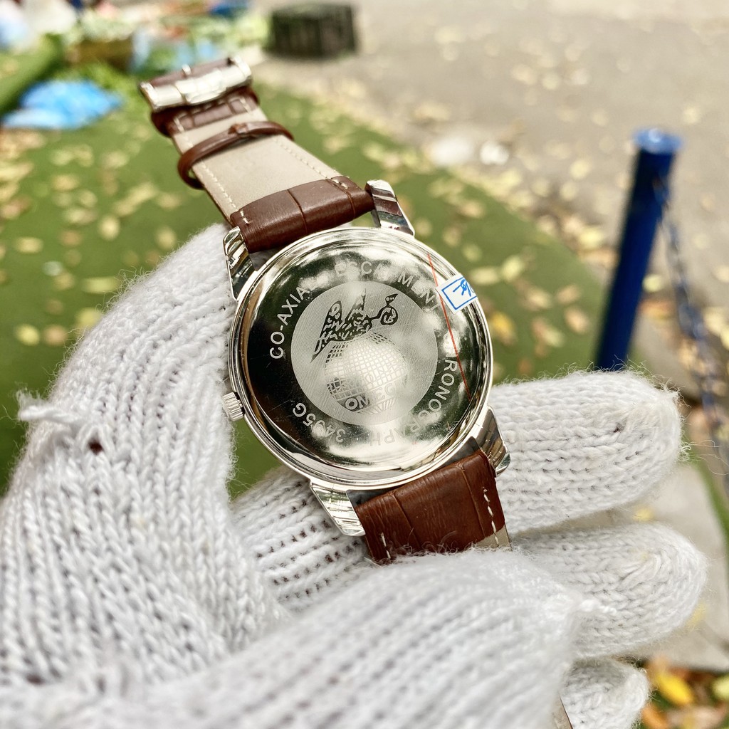 Đồng Hồ NAM OM031 DÂY DA Mặt TRẮNG Chống Xước, Chống Nước TUYỆT ĐỐI  - TẶNG Ví Da, 1 Vòng Đá tỳ Hưu + 2 pin AG4 | BigBuy360 - bigbuy360.vn