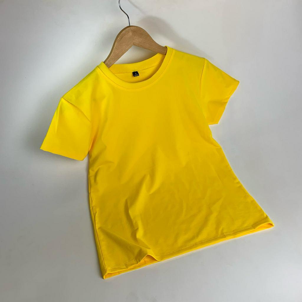 Áo Phông GIA ĐÌNH Unisex Màu VÀNG  Vải Cotton Mềm Mát Mặc  dã ngoại, Sinh hoạt