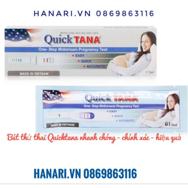 [ Chính xác nhất] Bút thử thai nhanh QUICK TANA (Quicktana) không cần cốc nghiệm Hà Nội