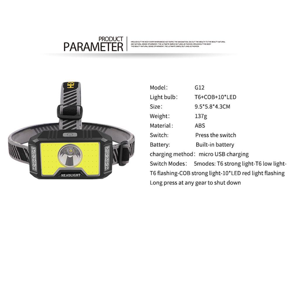 Đèn Pin T6 + COB Chuyên Dụng Cho Xe Đạp Leo Núi LAKAMIER