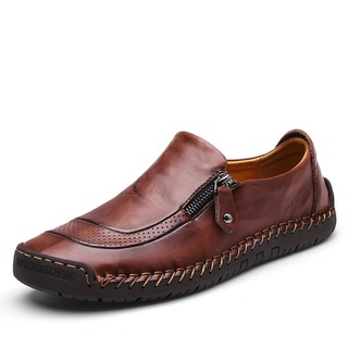 Giày da có khóa kéo thời trang dành cho nam size 38-48