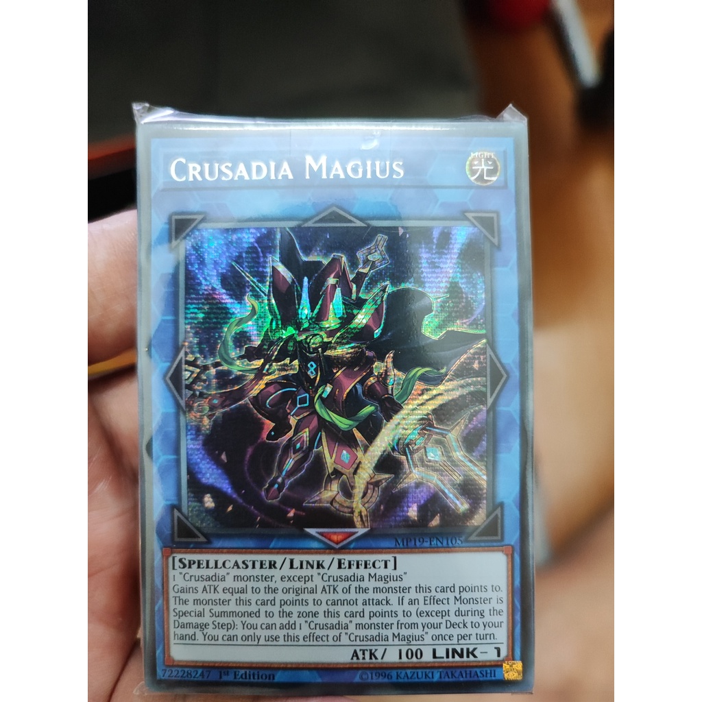 1 lá thẻ bài Crusadia Magius - MP19-EN105 - Prismatic Secret Rare 1st Edition