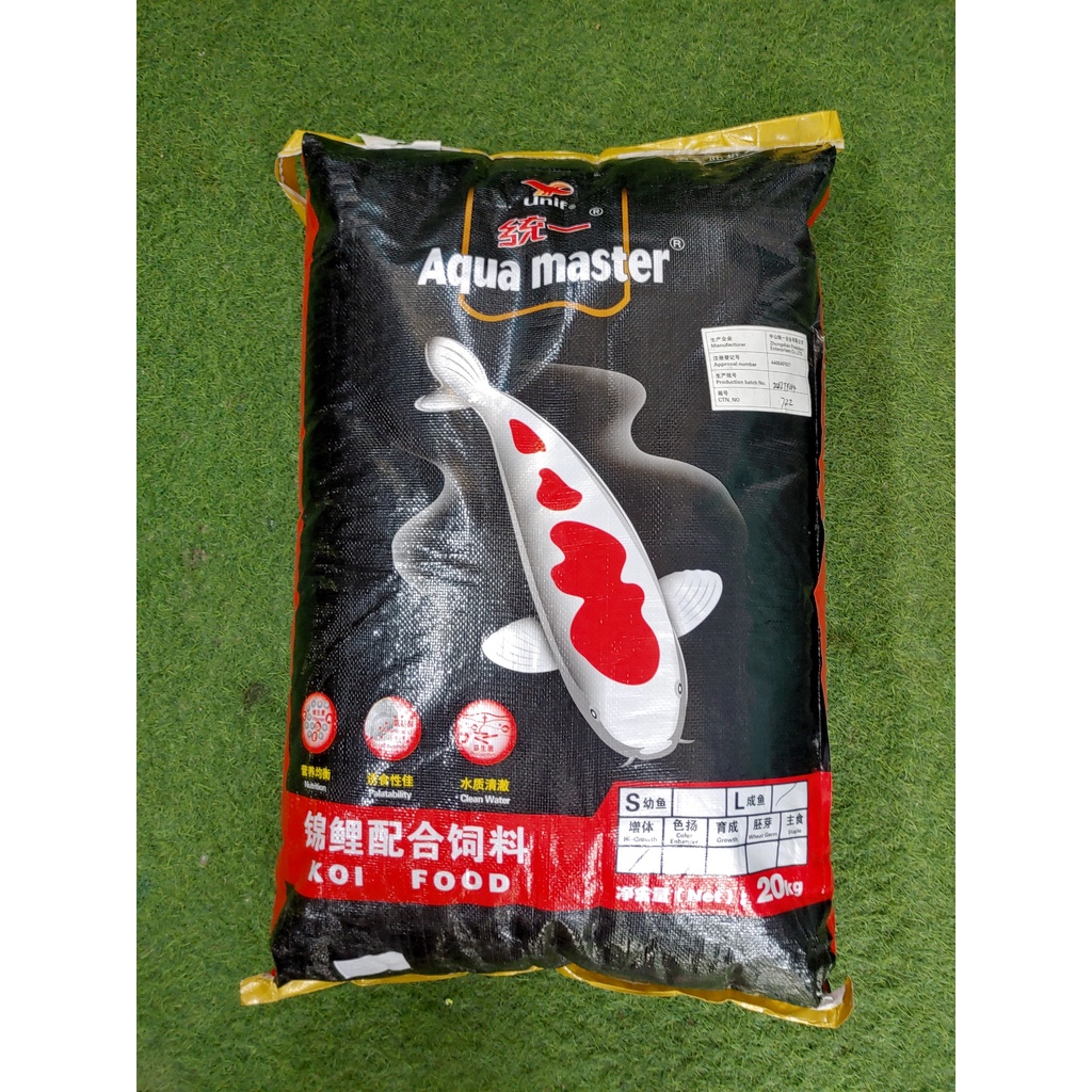 Cám Aquamaster bao siêu tiết kiệm 20kg Hi-Growth giúp cá phát triển cả về body lẫn màu sắc.