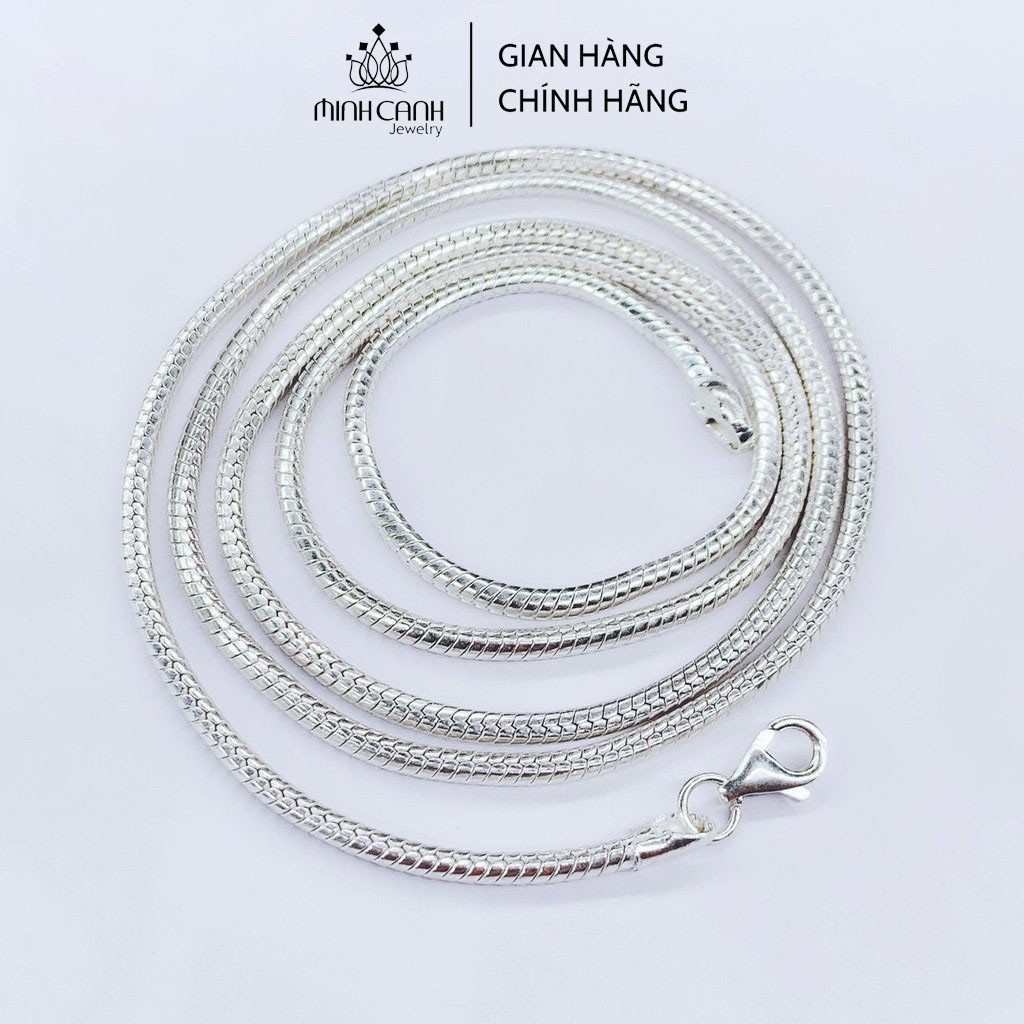 Dây Chuyền Bạc Nam Dạng Sợi Tròn Nhỏ Dài 60CM - Minh Canh Jewelry