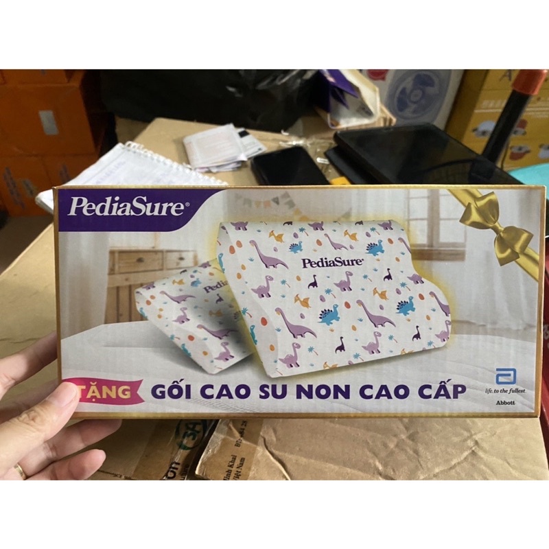 GỐI CAO SU NON CHO BÉ QUÀ TẶNG TỪ SỮA PEDIASURE Ruột Gối Được Làm Từ Cao Su Non Tổng Hợp Áo Gối Vải Thun Lạnh 4 Chiều