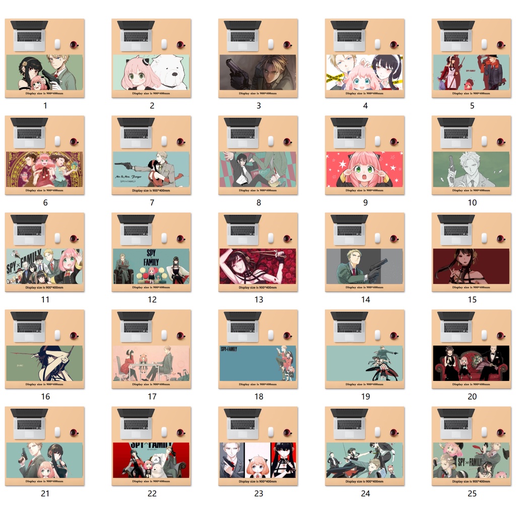 SPY X FAMILY anime pad chuột lớn Miếng Lót Chuột, Bàn Di Chuột