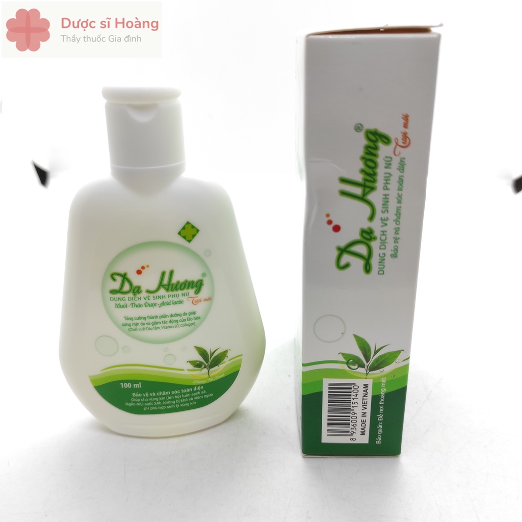 Dung Dịch Vệ Sinh Phụ Nữ Dạ Hương Tươi Mới - Hương Trà Xanh - 100ml