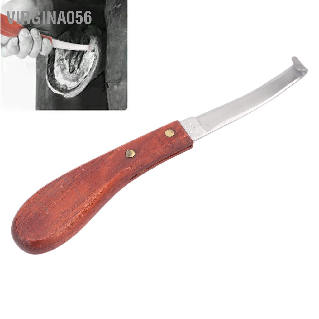 Virgina056 Dao cắt móng ngựa bằng thép không gỉ với tay cầm thoải mái
