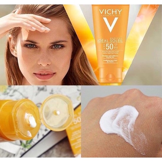 Kem chống nắng không nhờn rít SPF 50 UVA +UVB Vichy Capital Soleil Mattifying Dry Touch Face Fluid 50ml