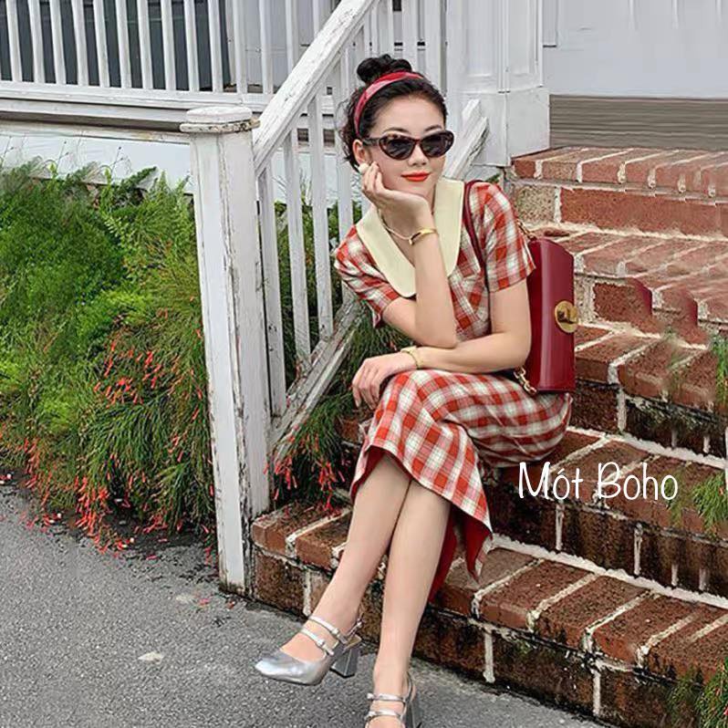 Sét vest caro đỏ phong cách tân cổ điển | BigBuy360 - bigbuy360.vn