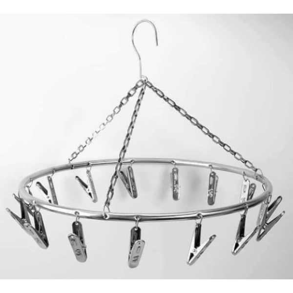 MÓC TRÒN PHƠI ĐỒ INOX