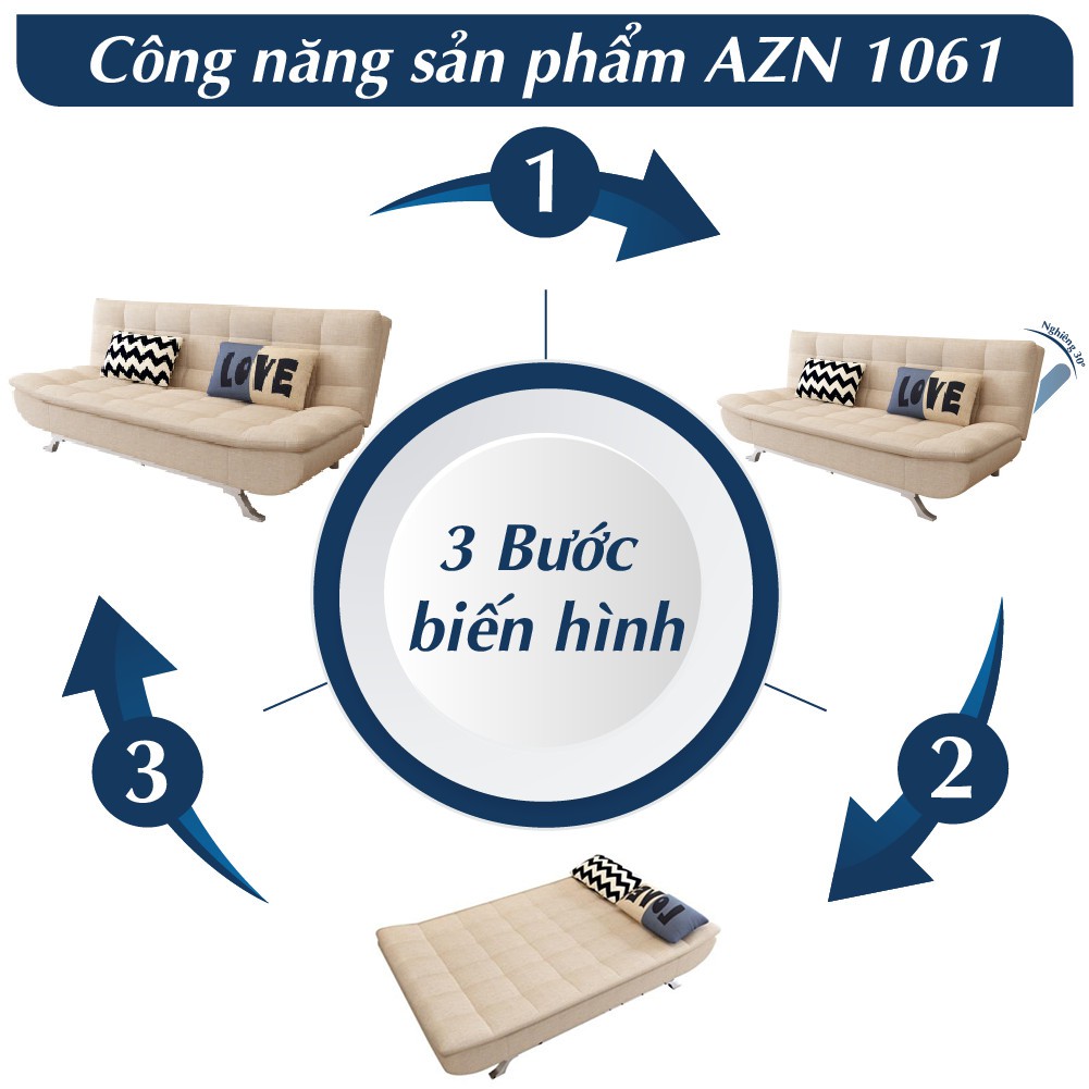 [ XẢ KHO] Sofa Thông Minh - Sofa Giường Nhập Khẩu 3 Chế Độ Ngả SF61 ( Hàng cao cấp)