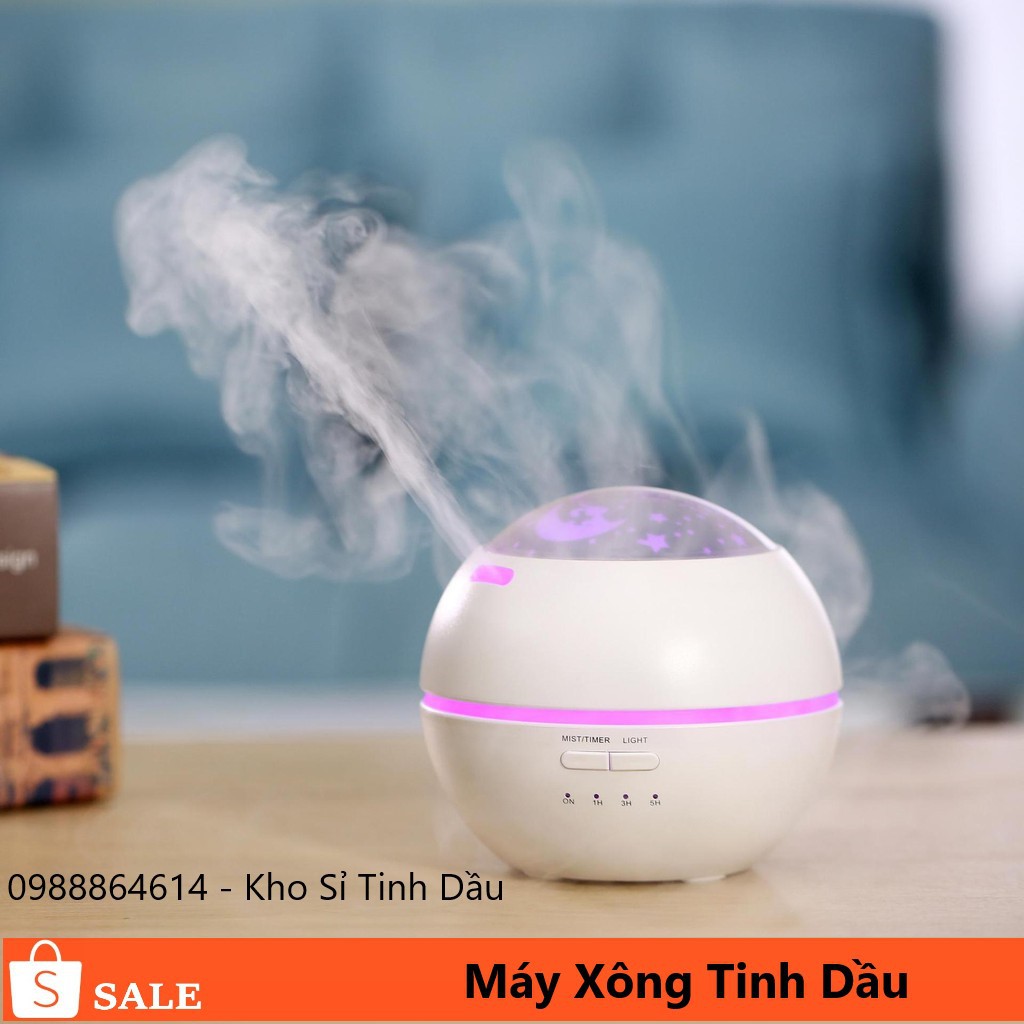 Máy Xông Phòng Khuếch Tán Tinh Dầu Có Đèn Hình Sao TD01