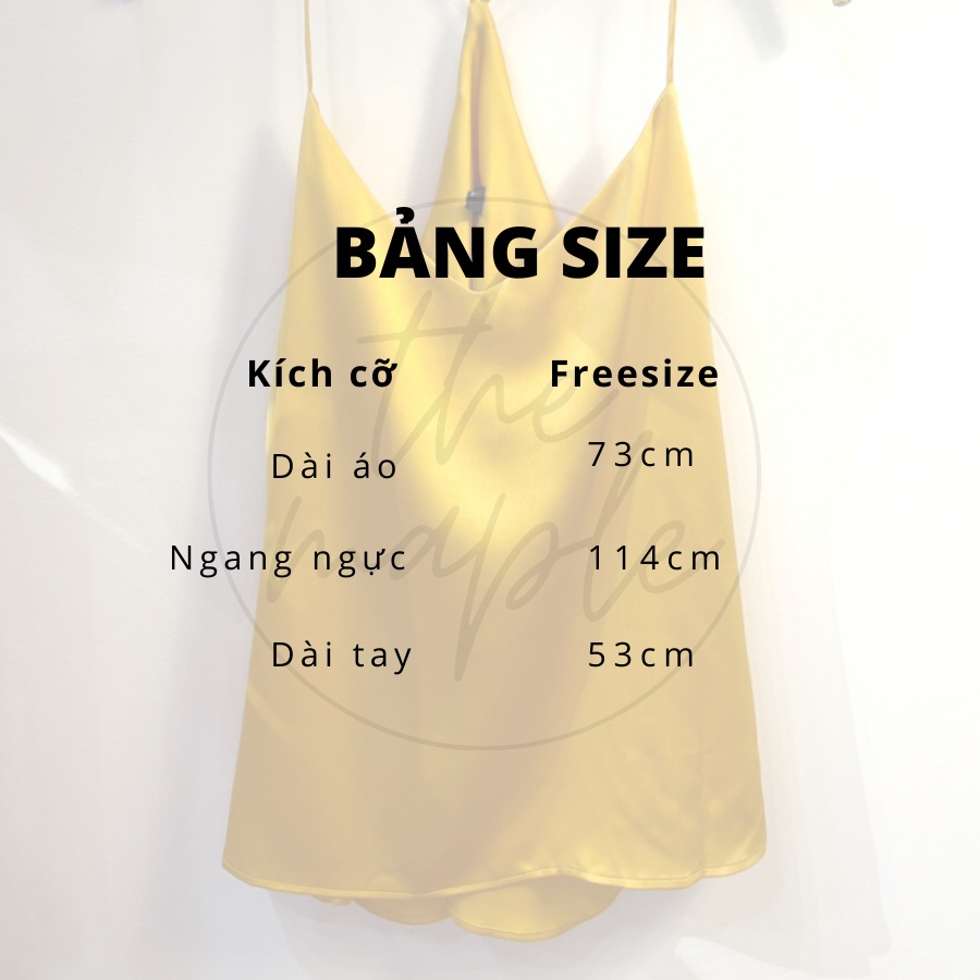 Áo hai dây lụa The Maple Size M