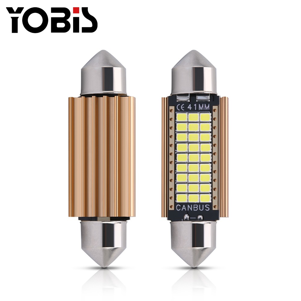 Đèn LED trần Ô Tô Xe Hơi Cao Cấp Yobis giải mã Canbus Dài 31mm, 36mm, 39mm, 41mm dùng cho nội thất và biển số